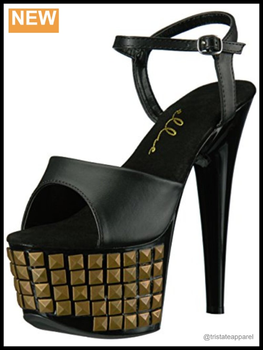 Women's Studded Platform Sandals Adjustable Buckle Dressy